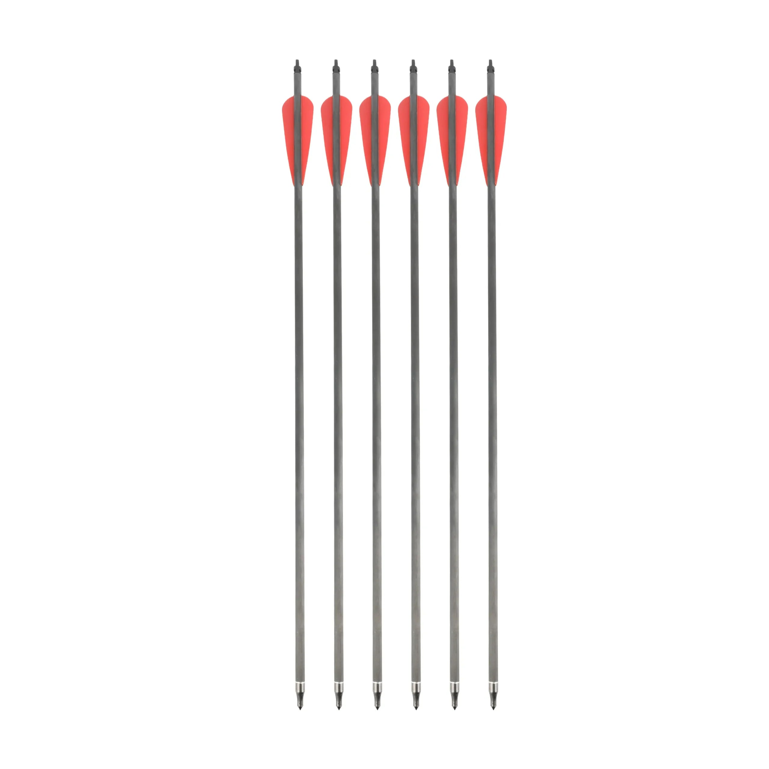 Pacifista™ - 30-Pack Pure Carbon Archery Arrows for Compound Bow